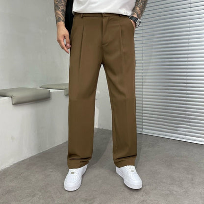 Herren Bundfalten Sommerhose | Lockere Passform