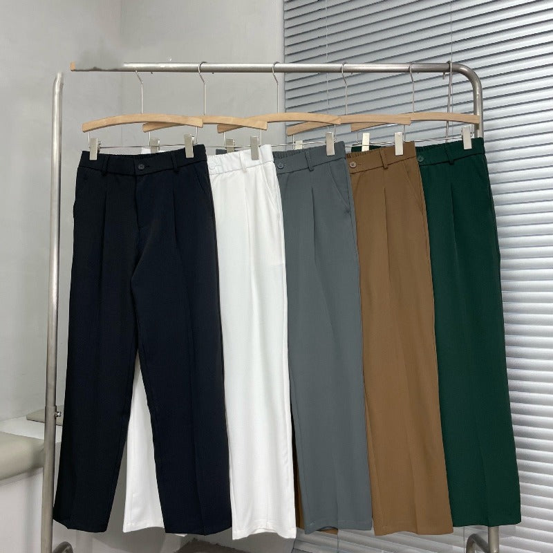 Herren Bundfalten Sommerhose | Lockere Passform