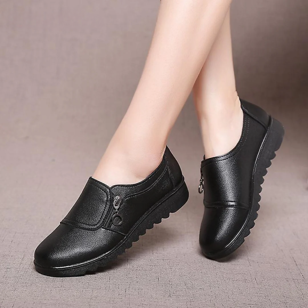 Women's Zip-Up Loafers | Orthopedic