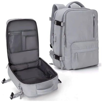 Damen 35L Reiserrucksack | Wasserdicht mit USB-Anschluss | Diebstahlschutz-Design & Schuhfach | Ideal für Wandern, Alltag & Reisen