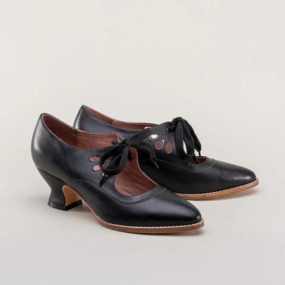 Damen Vintage High Heels | Schnüren