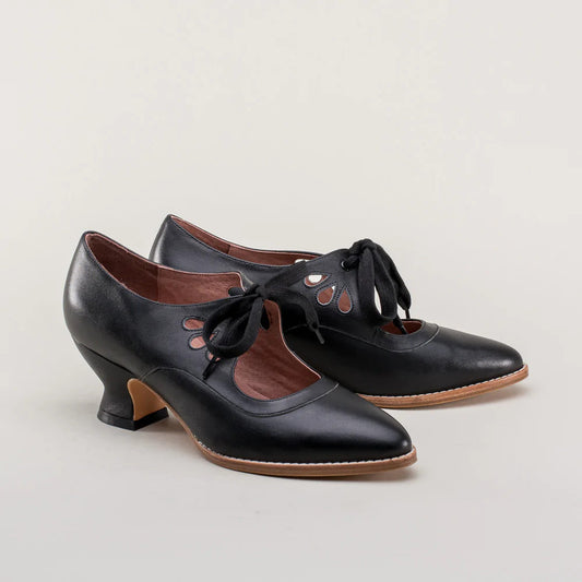 Damen Vintage High Heels | Schnüren