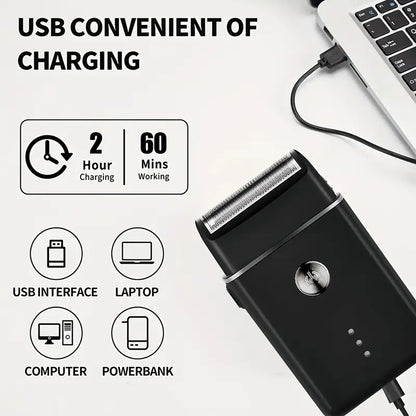 3-teilige professionelle Haar- und Bartpflegeset für Männer, kabellose Trimmer mit LED-Display, USB wiederaufladbar