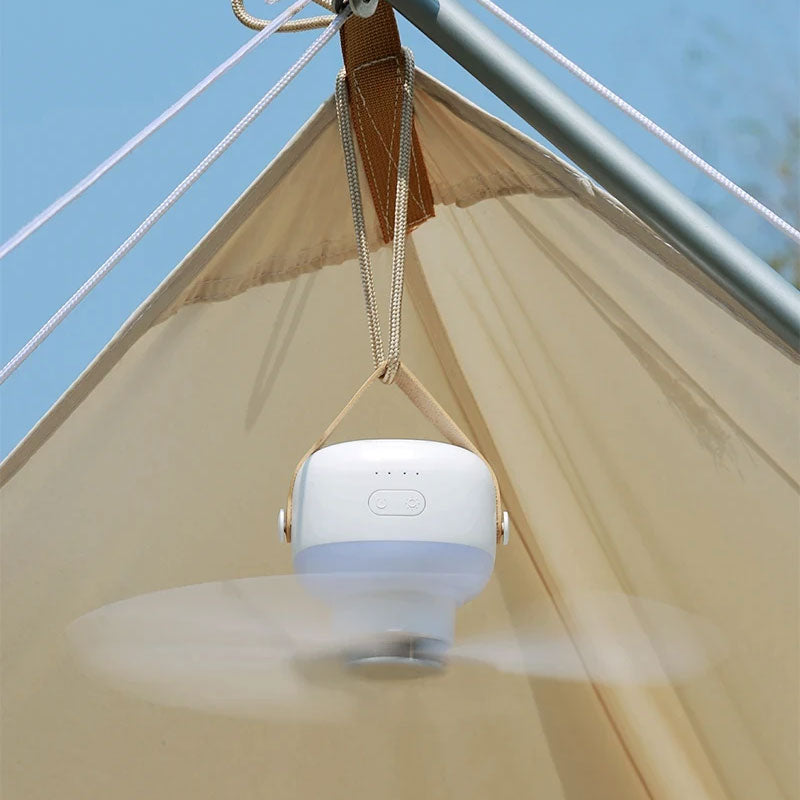 Kompakter Deckenventilator für einfache Portabilität