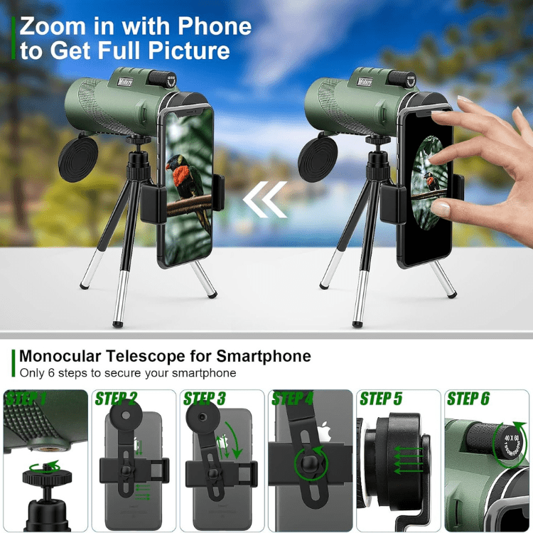 Kompaktes 600x Ultra-Zoom Monokular-Teleskop