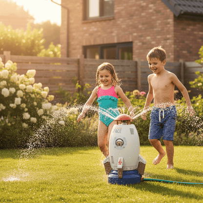 Rotierendes Wasserspielzeug für endlosen Sommergarten-Spaß