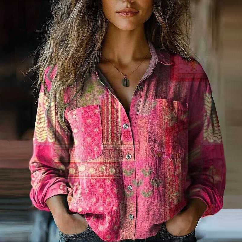 Women's Button-Down Blouse | Printing