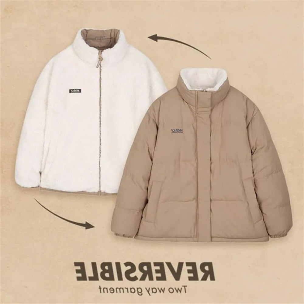 Wendbare Steppjacke Zweitseitiger Mantel für Damen – Milena