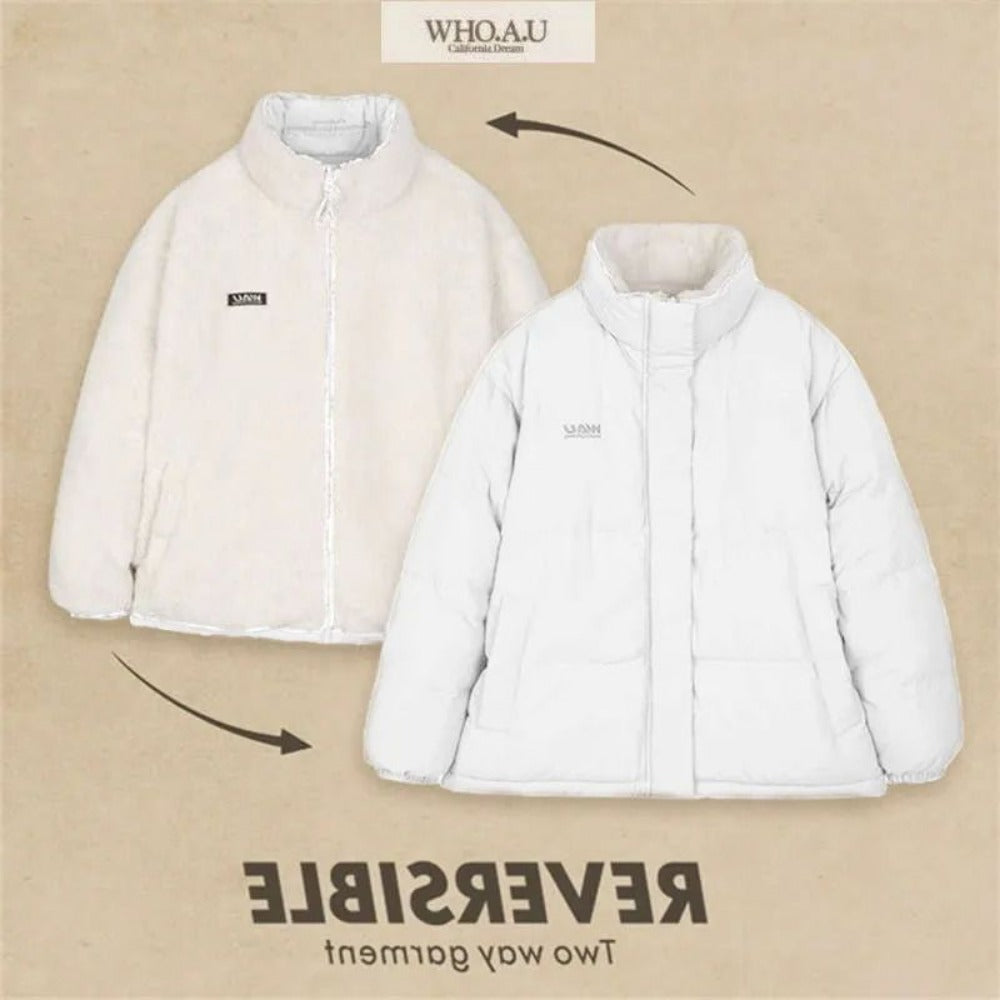 Wendbare Steppjacke Zweitseitiger Mantel für Damen – Milena