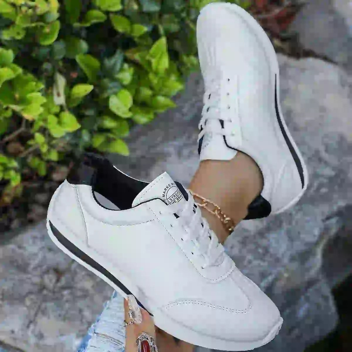 Damen Bequeme Sneaker | Weiß