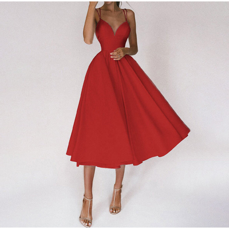 Damen Ball Festliches Kleid | Midi