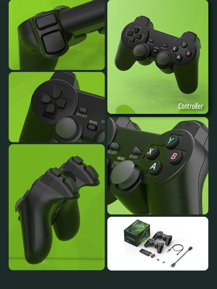 Retro-Spielkonsole 64GB mit 2 Controllern - Über 20.000 Spiele