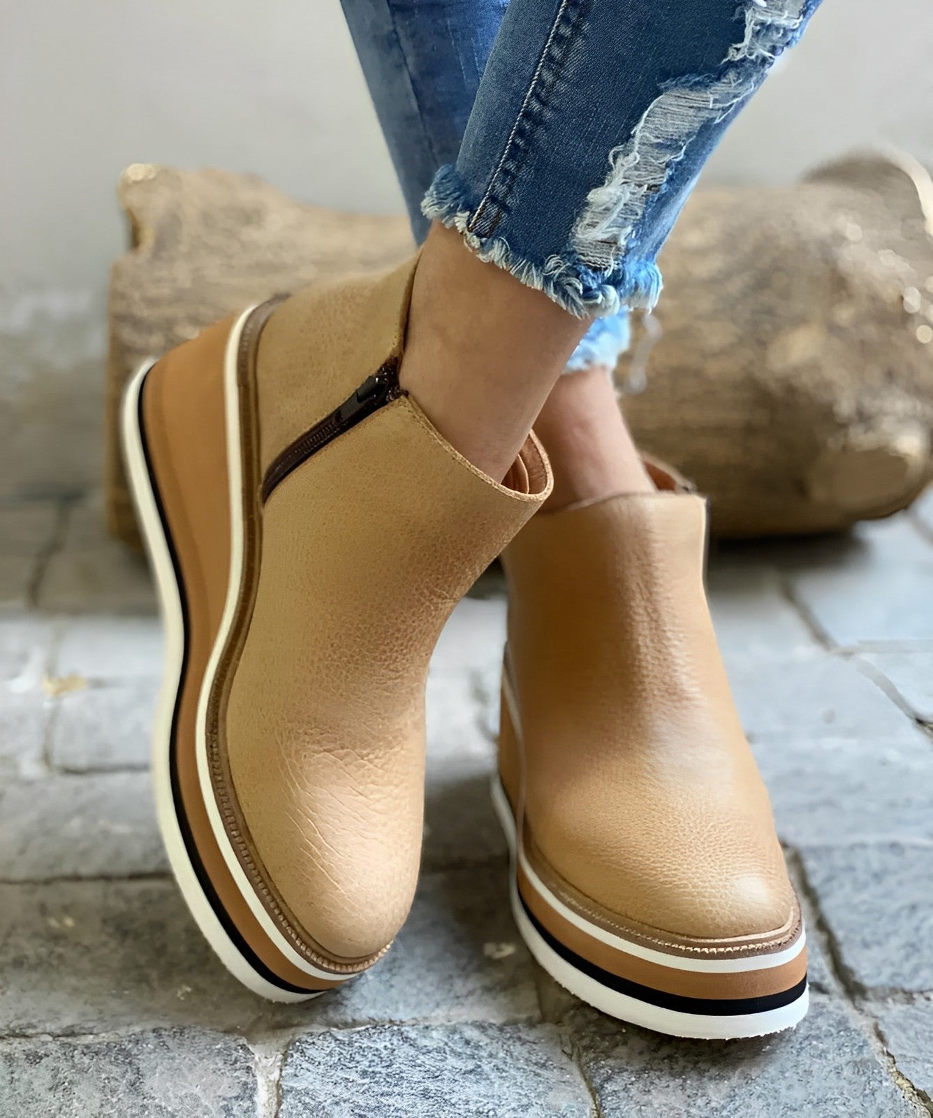 Modische Damen-Stiefel im Trendlook -  Sarah