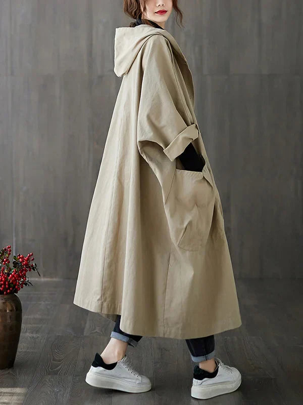 Women's Loose Coat | Large Pockets