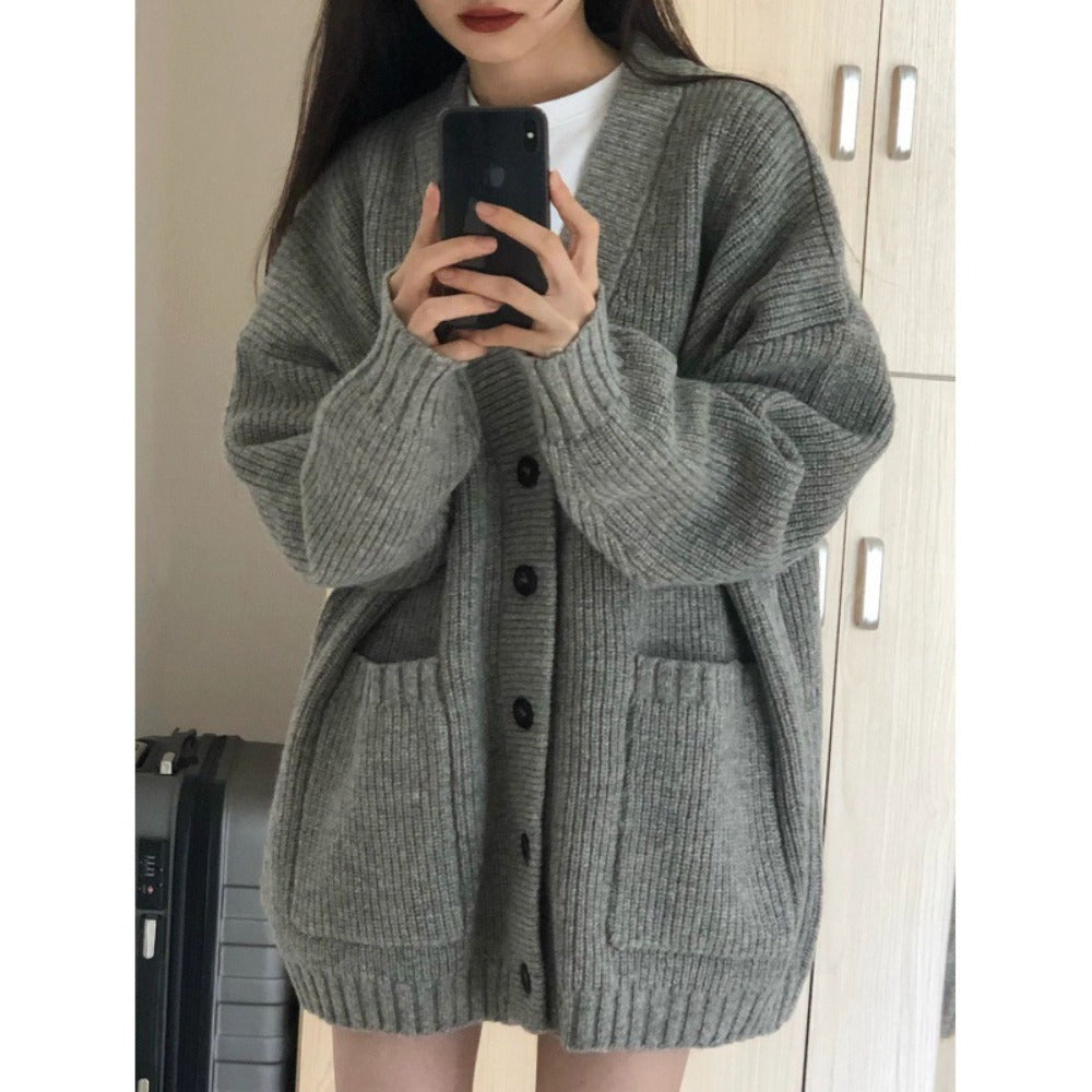 Strick-Cardigan mit Knopfleiste für Damen - Luisa