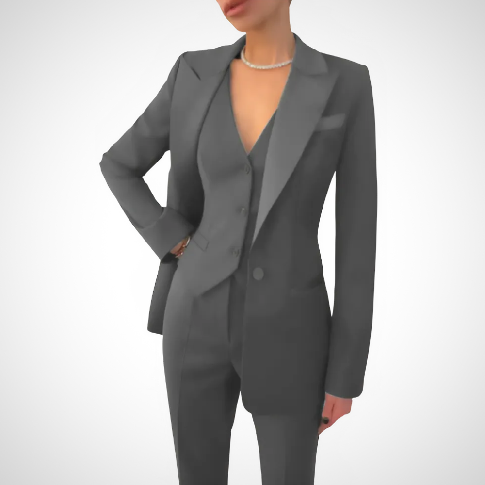 Women's Three-Piece Suits | Button Style