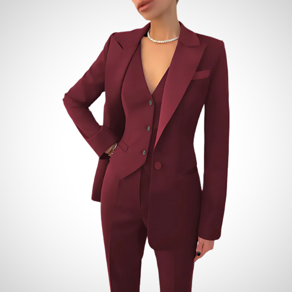 Women's Three-Piece Suits | Button Style
