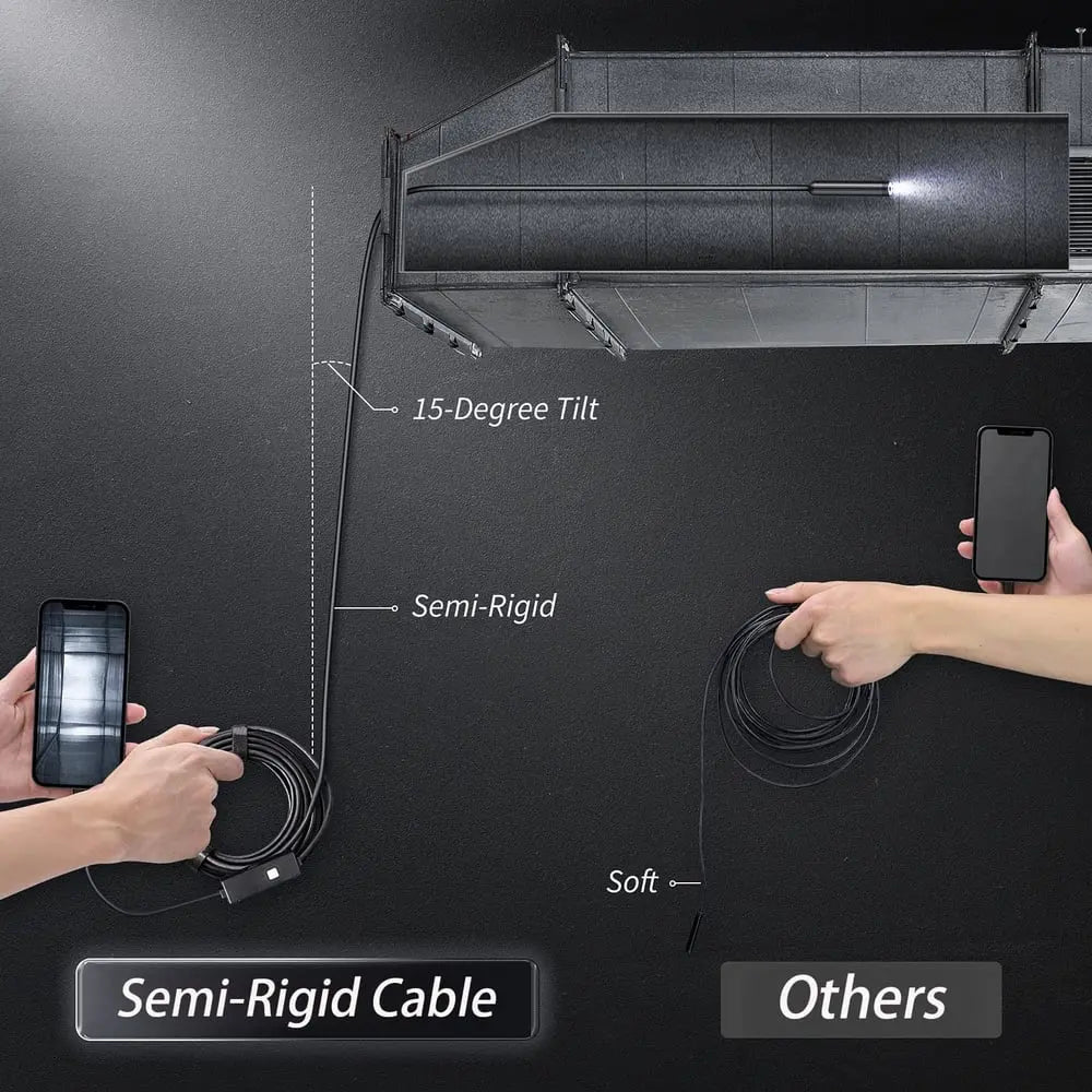 5m Kabel Inspektionskamera mit Endoskop-Funktionalität für mobile Geräte