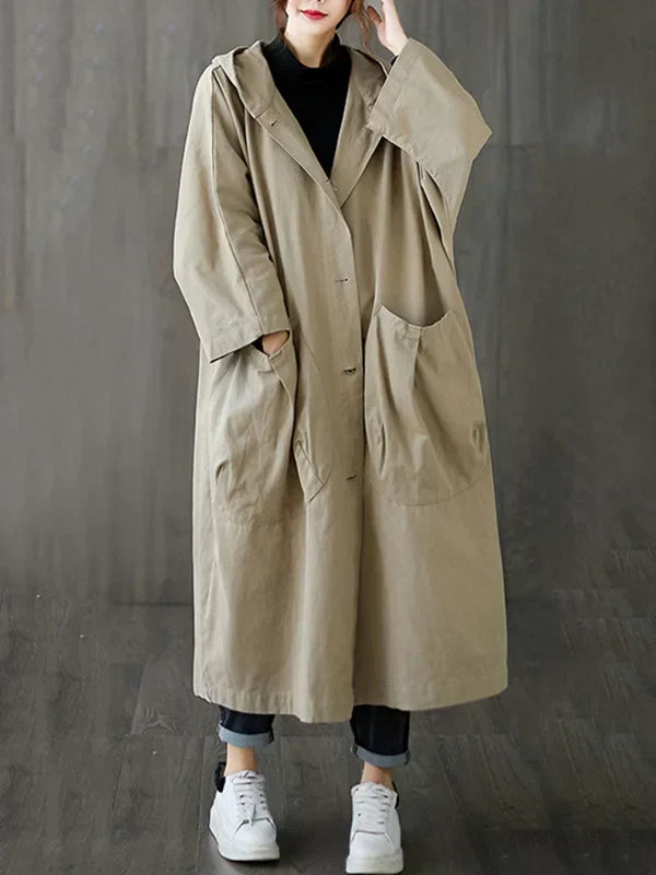 Women's Loose Coat | Large Pockets