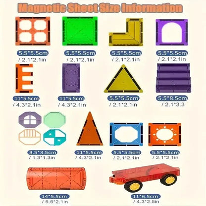 Magnetische Bausteine für kreatives 3D-Bauen und Lernspaß für Kinder ab 2 Jahren