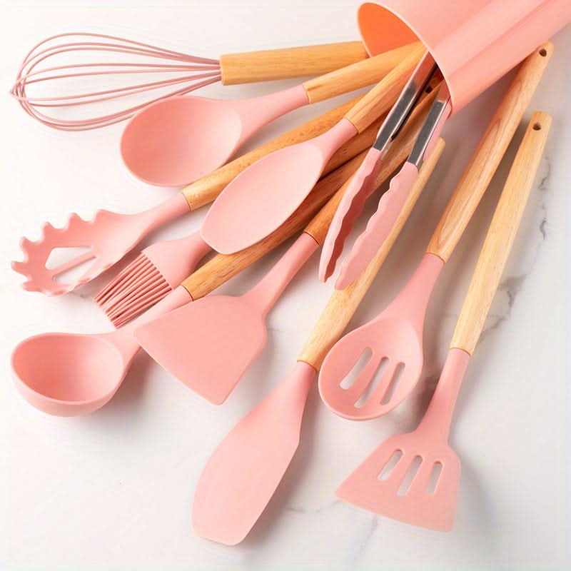 12-teiliges Küchen-Silikon-Set | Hitzebeständig & Spülmaschinenfest