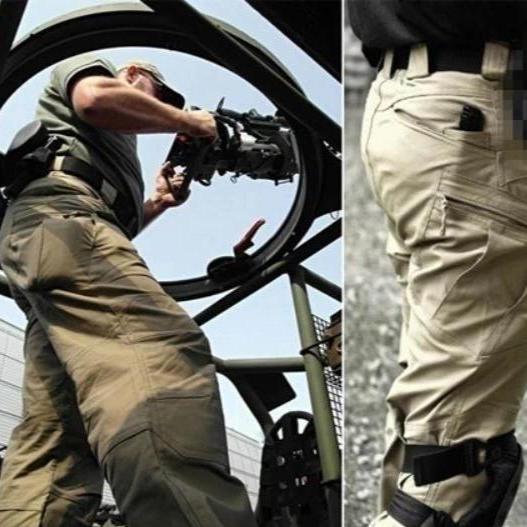 Herren Dehnbare Cargohose | Lang