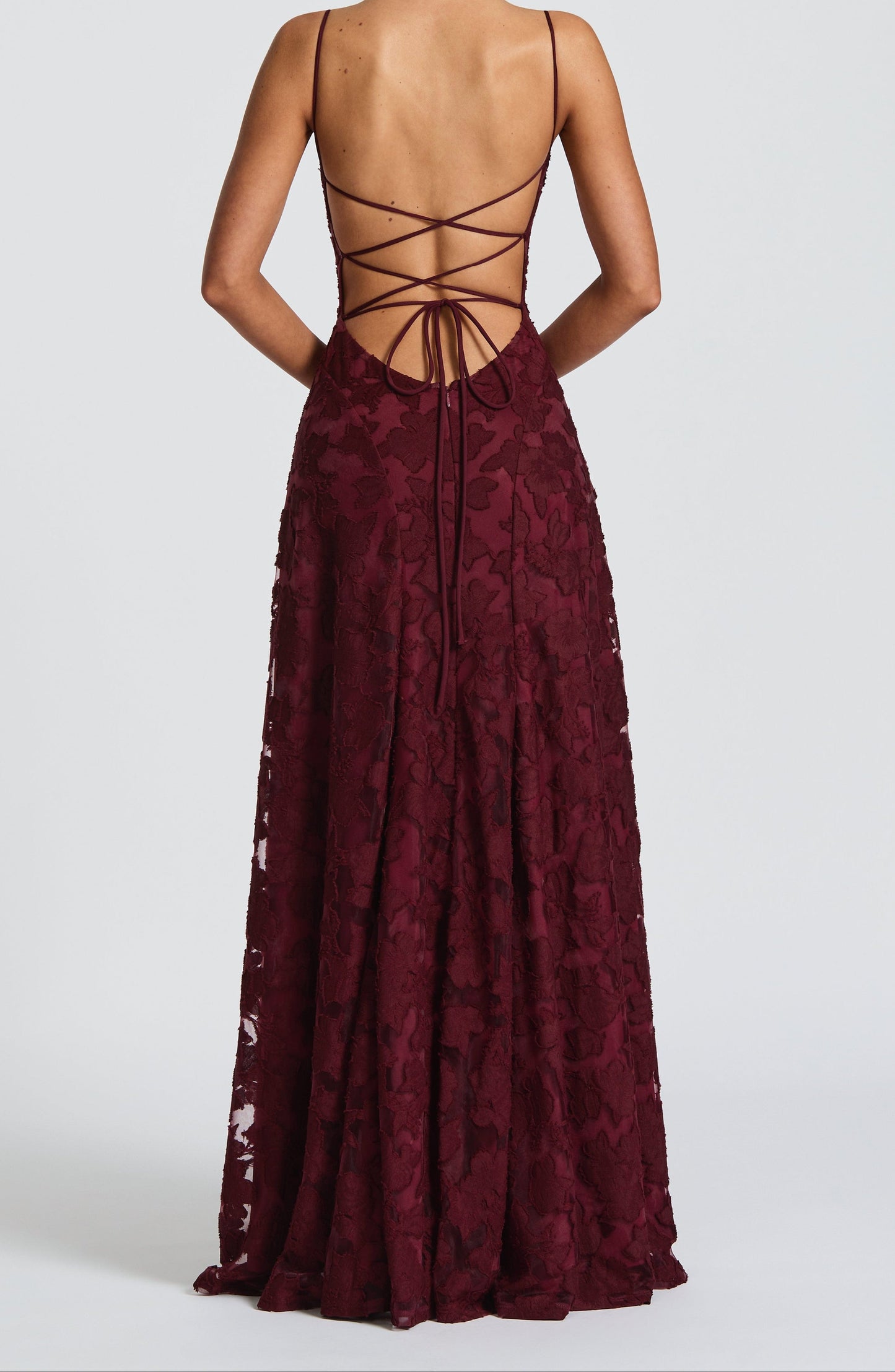 Bella Maxi Kleid - Kirschlack