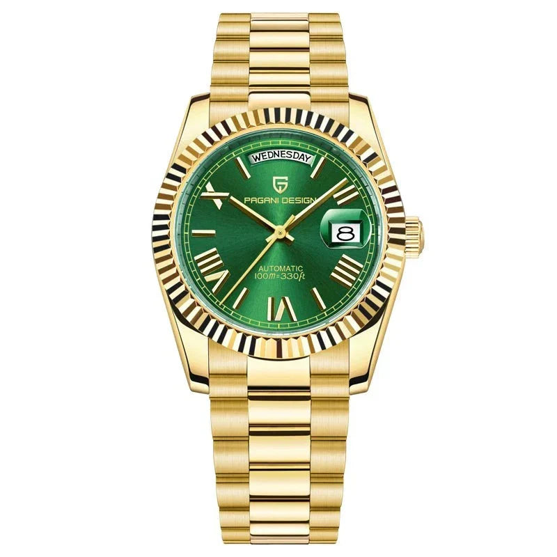 Premium Herren Automatik Uhr – Edelstahl, Selbstaufzug, Kalenderfunktion – Vielseitiger Stil für jeden Anlass