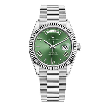 Premium Herren Automatik Uhr – Edelstahl, Selbstaufzug, Kalenderfunktion – Vielseitiger Stil für jeden Anlass