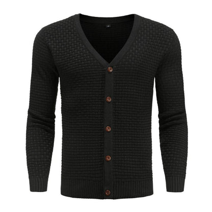 Men's V-Neck Cardigan | Knitting