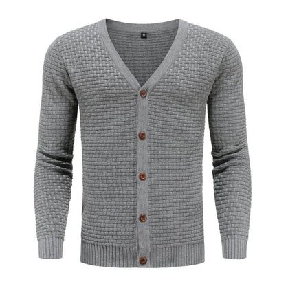 Men's V-Neck Cardigan | Knitting
