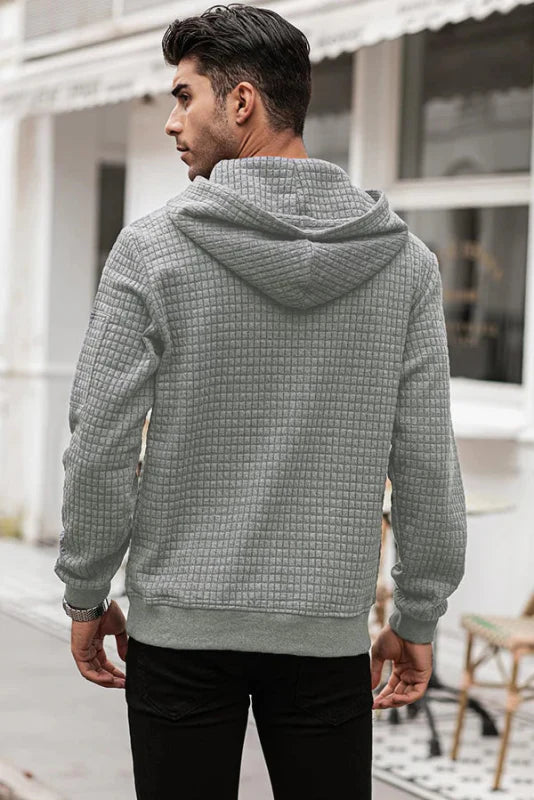 Men's Side Zipper Hoodie | Slimming