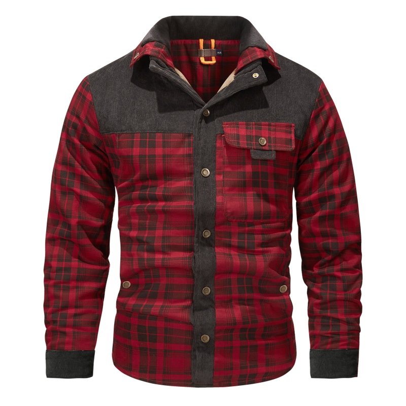 Men's Warm Plaid Jacket | Business