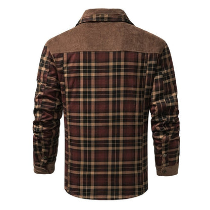 Men's Warm Plaid Jacket | Business