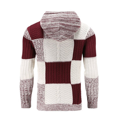 Men's Plaid Hoodie | Knit