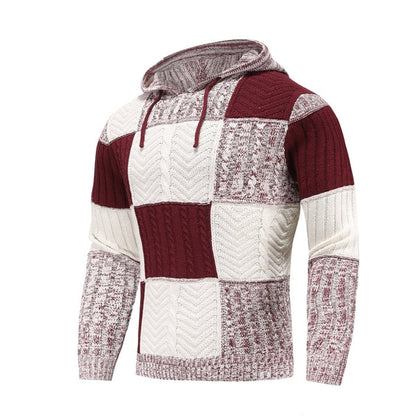 Men's Plaid Hoodie | Knit