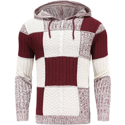 Men's Plaid Hoodie | Knit