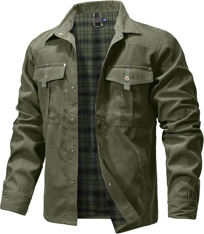 Men's Large Lapel Jacket | Plaid