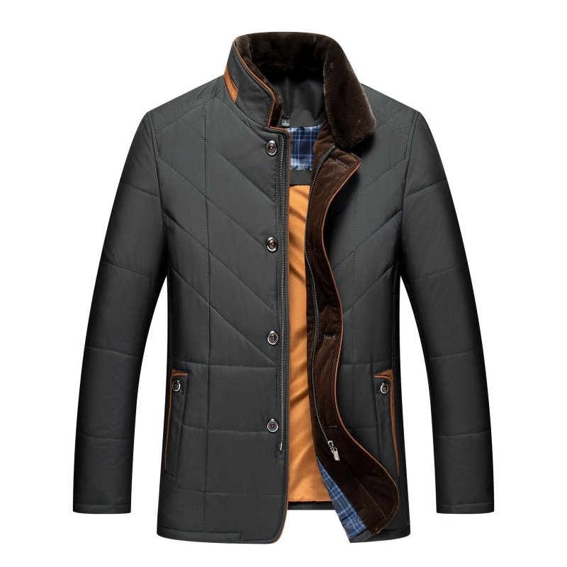 Men's Thick Jacket | Stand Collar