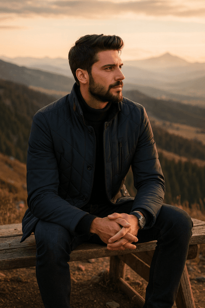 Men's Thick Jacket | Stand Collar