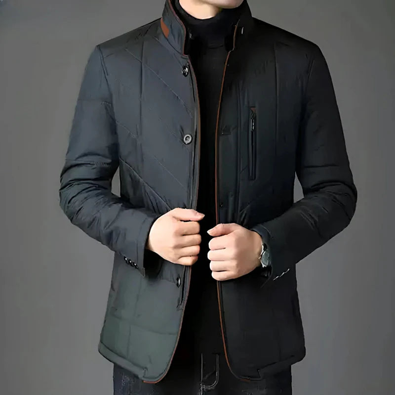 Men's Thick Jacket | Stand Collar