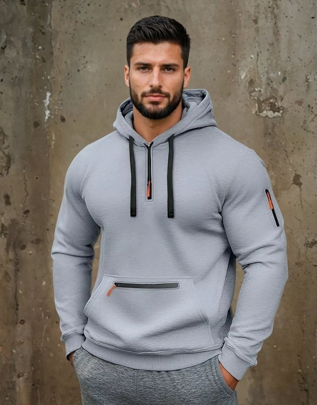 Men's Multiple Pockets Hoodie | Sports