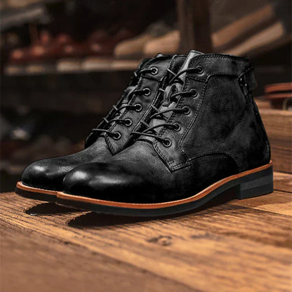 Herren Leder Stiefeletten | Bequem