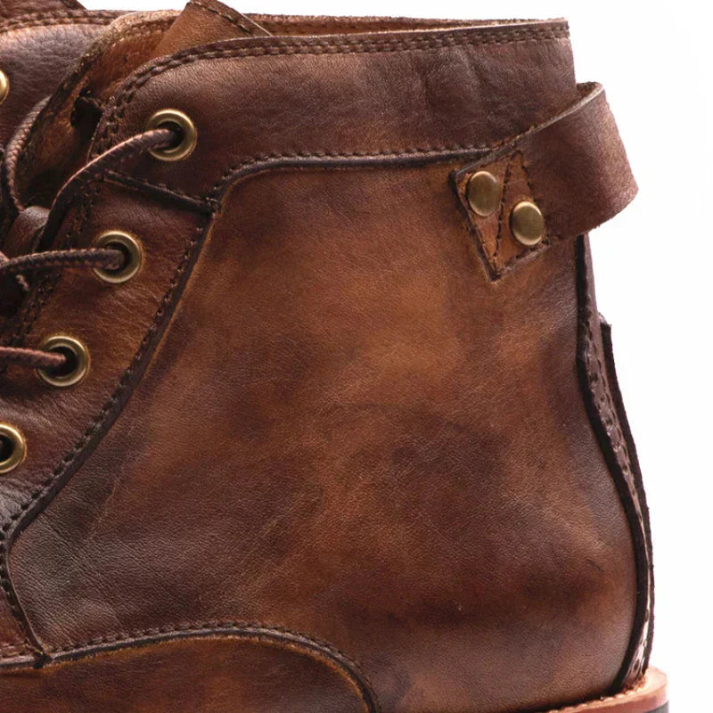 Herren Leder Stiefeletten | Bequem