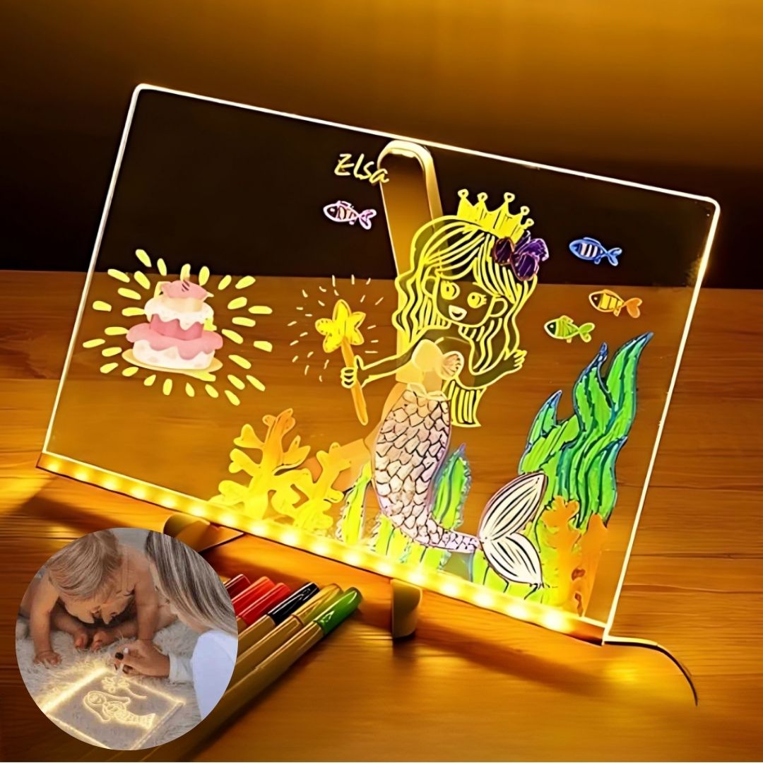 Kinderspielzeug | LED Schreib- und Zeichenbrett