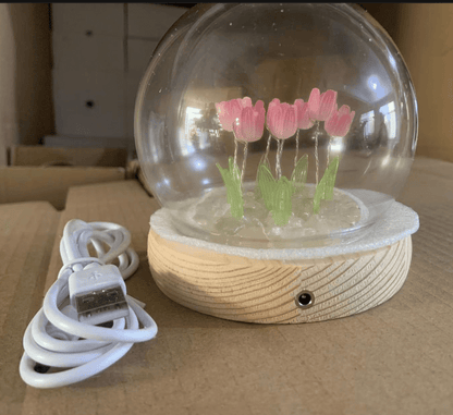 Warme Licht Tulpen Nachtlicht für Kinderzimmer und Schlafzimmer