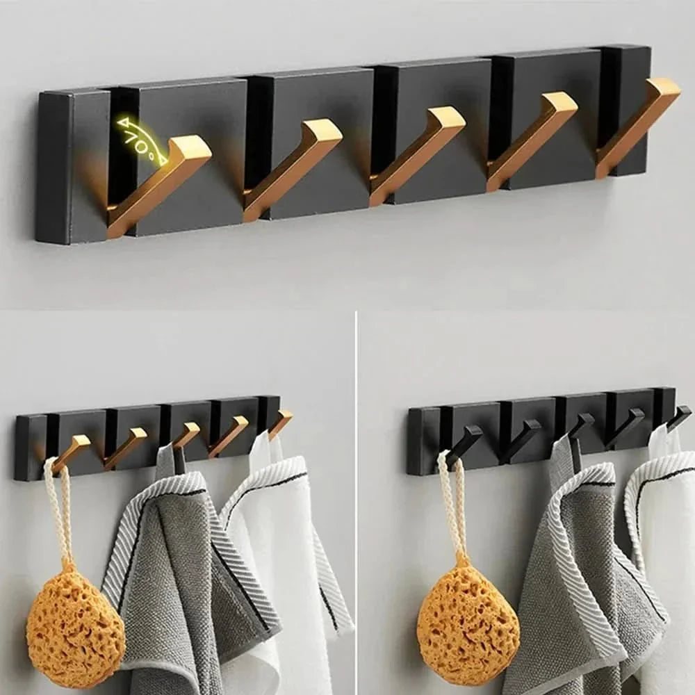 Eleganter Wandhaken mit klappbarem Design für platzsparende Organisation