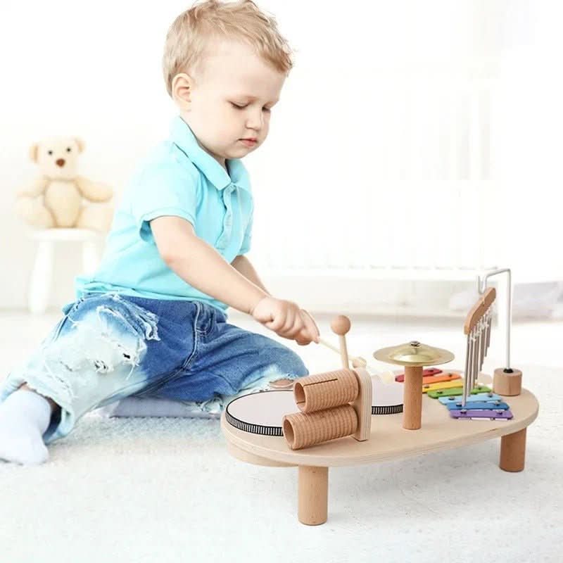 Musikalisches Holzspielzeug-Set für kreative Babys ab 12 Monaten