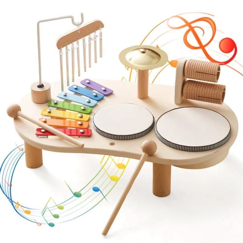 Musikalisches Holzspielzeug-Set für kreative Babys ab 12 Monaten