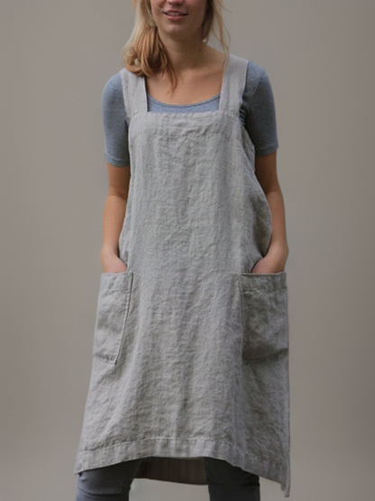 Damen Arbeits-Schürzenkleid | Lang